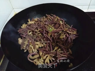 #信任之美#肉丝炒蕨菜的做法步骤:6