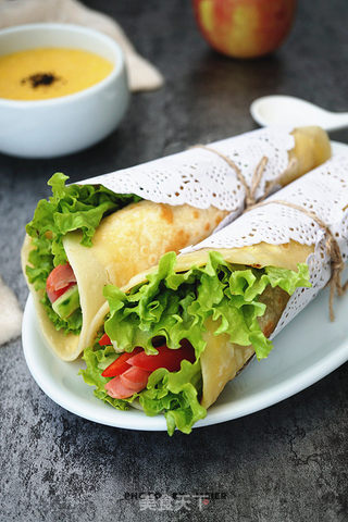 #信任之美#【鸡蛋灌饼】的做法步骤:12