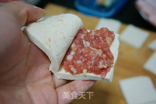 #信任之美#鱼香豆腐夹的做法步骤:3