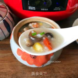 #信任之美#养生海鲜粥的做法步骤:11