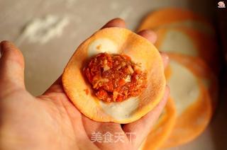 #信任之美#胡萝卜柳叶煎饺的做法步骤:15