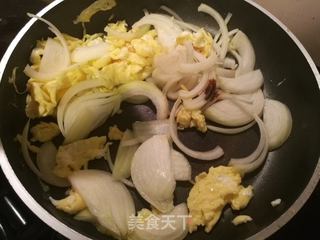 #信任之美# 洋葱炒鸡蛋的做法步骤:7