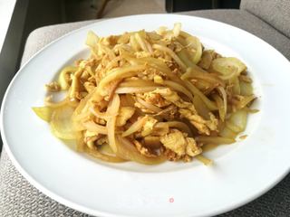 #信任之美# 洋葱炒鸡蛋的做法步骤:10