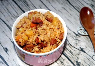 #信任之美#香肠土豆焖饭的做法步骤:11