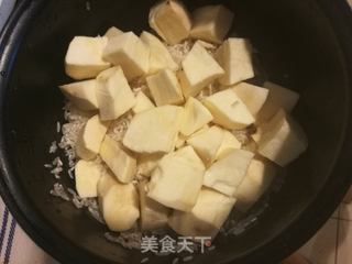 #信任之美# 红薯焖饭的做法步骤:4