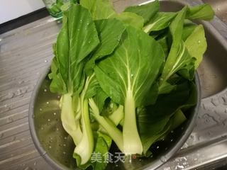 #信任之美# 蒜香小油菜（蒜泥清炒上海青）的做法步骤：2