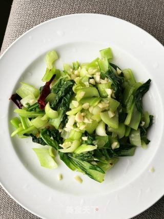 #信任之美# 蒜香小油菜（蒜泥清炒上海青）的做法步骤：12