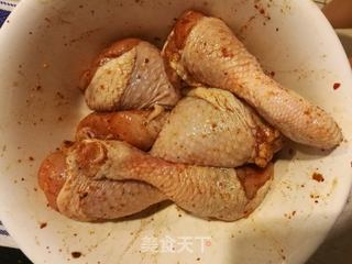 #信任之美# 烤箱版孜然烤鸡腿的做法步骤：4
