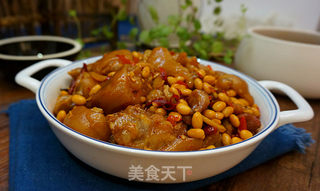 猪蹄儿焖黄豆的做法步骤:15