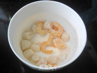 #信任之美#干贝虾米蒸蛋的做法步骤:2