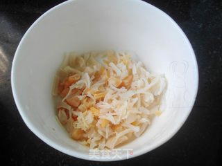 #信任之美#干贝虾米蒸蛋的做法步骤:3