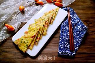 #信任之美#培根玉米煎饼的做法步骤:8