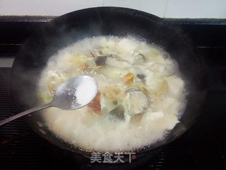 #信任之美#螃蟹豆腐姬菇羹的做法步骤：9