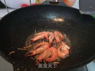 #信任之美#青萝卜丝炖虾的做法步骤:7