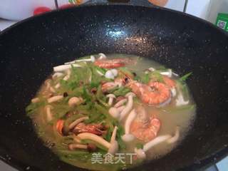 #信任之美#青萝卜丝炖虾的做法步骤:13