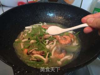 #信任之美#青萝卜丝炖虾的做法步骤:14