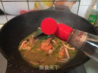 #信任之美#青萝卜丝炖虾的做法步骤:15