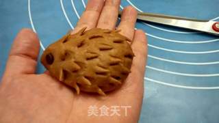 可可乳酪香蕉小刺猬——烤立方的做法步骤:11