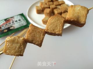 #信任之美#香烤黑胡椒鱼豆腐的做法步骤：2