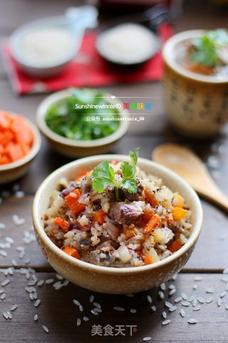 #信任之美#电饭煲焖出的异域美味--手抓羊肉饭的做法步骤:17