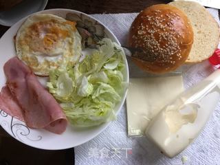 #信任之美# 鸡蛋火腿汉堡的做法步骤:13