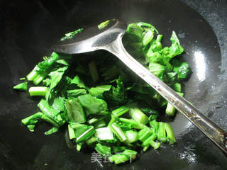 ＃信任之美＃油菜蕻煮豆腐的做法步骤：3