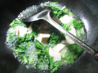 ＃信任之美＃油菜蕻煮豆腐的做法步骤：4