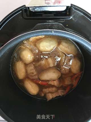 #信任之美#五花肉焖芋头的做法步骤:8