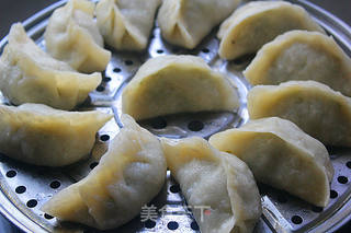 #信任之美#豇豆猪肉烫面蒸饺的做法步骤:10