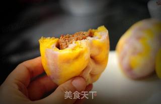 #信任之美#彩虹鲜肉包的做法步骤:21