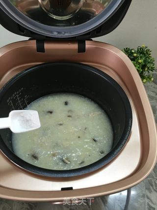 #信任之美#香菇薏米滑鸡粥的做法步骤：5