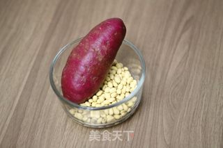 黄豆紫薯豆浆的做法步骤：1