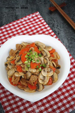 #信任之美#【口蘑胡萝卜炒肉】的做法步骤:11