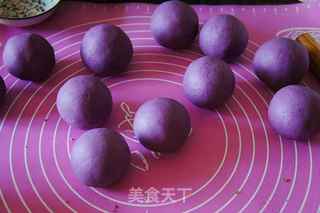 #信任之美#紫薯豆沙糕的做法步骤:6