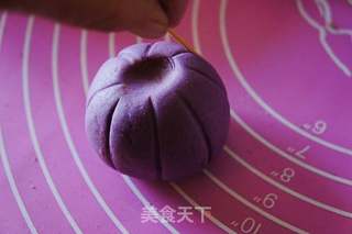 #信任之美#紫薯豆沙糕的做法步骤:8