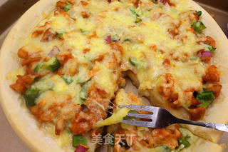 #信任之美#奥尔良鸡肉披萨的做法步骤:8