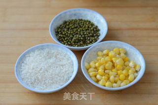 #信任之美#玉米绿豆糊的做法步骤：1