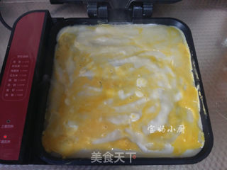 #信任之美# 火腿鸡蛋卷饼的做法步骤:5