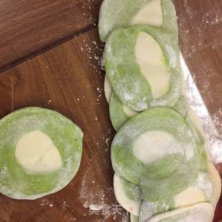 #信任之美#翡翠饺子的做法步骤:9
