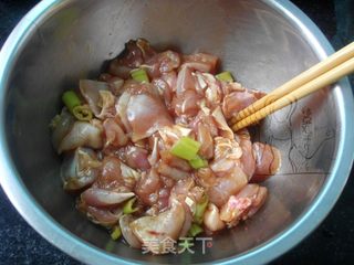 #信任之美#大葱鸡肉串的做法步骤：4