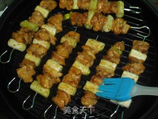 #信任之美#大葱鸡肉串的做法步骤：8