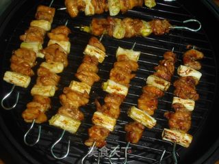 #信任之美#大葱鸡肉串的做法步骤:9