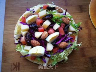 #信任之美#健康瘦身松饼蔬果沙拉的做法步骤:8
