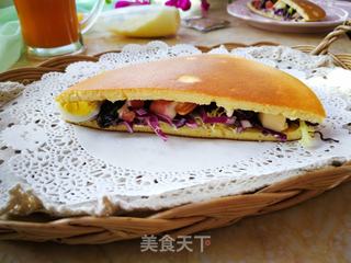#信任之美#健康瘦身松饼蔬果沙拉的做法步骤:15