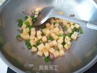 #信任之美#【黑椒苹果里脊肉】的做法步骤:9