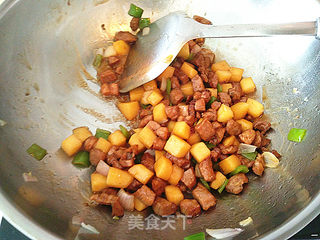#信任之美#【黑椒苹果里脊肉】的做法步骤:11