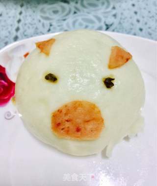#信任之美#教你蒸不回缩的包子,红豆包,猪猪包。的做法步骤:8
