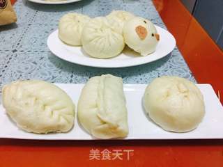 #信任之美#教你蒸不回缩的包子,红豆包,猪猪包。的做法步骤:15