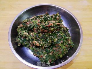 #信任之美#蒲公英肉馄饨的做法步骤:6
