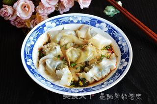 #信任之美#蒲公英肉馄饨的做法步骤:10